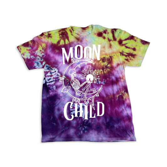 Moon Child - Unisex Tie-Dye T-shirt - Infused with Moonstone